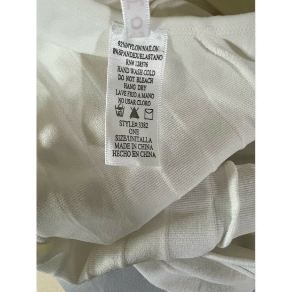 Colorful Women's Mini Dress Bodycon White Spandex V-Neck Sleeveless One Size - Picture 11 of 11